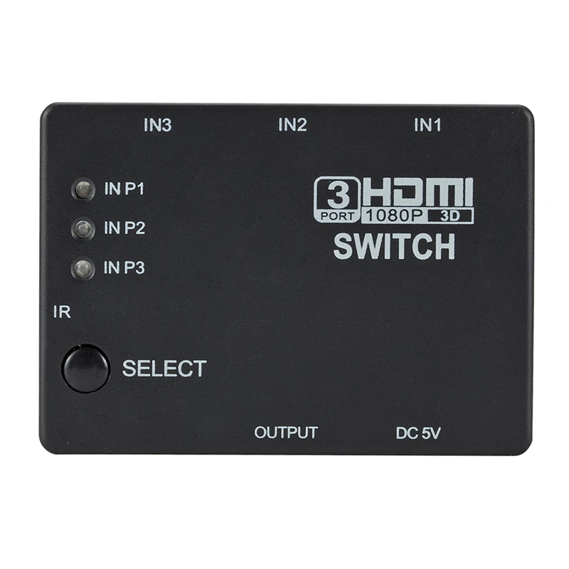 Hdm i 3 Port Switch With Pigtail Cable Supports Full 1080p 3d Player For Tv Pc More 1080p Hd mi 3x1 Splitter
