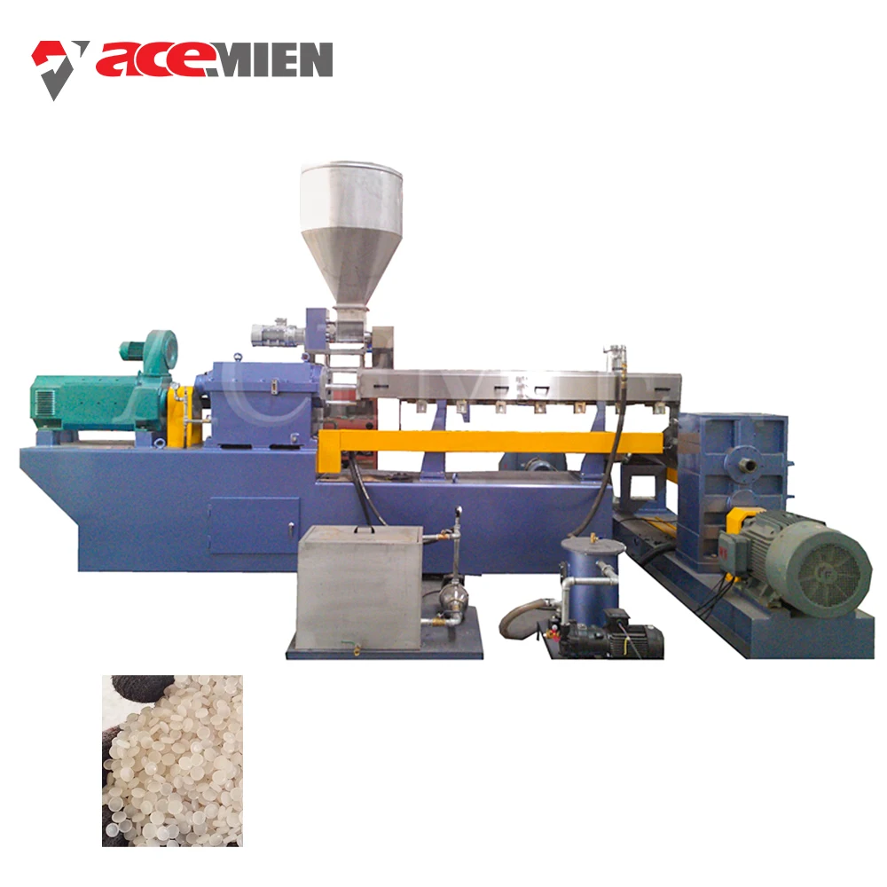 plastic pp pe washing recycling line with granulated pelletizing