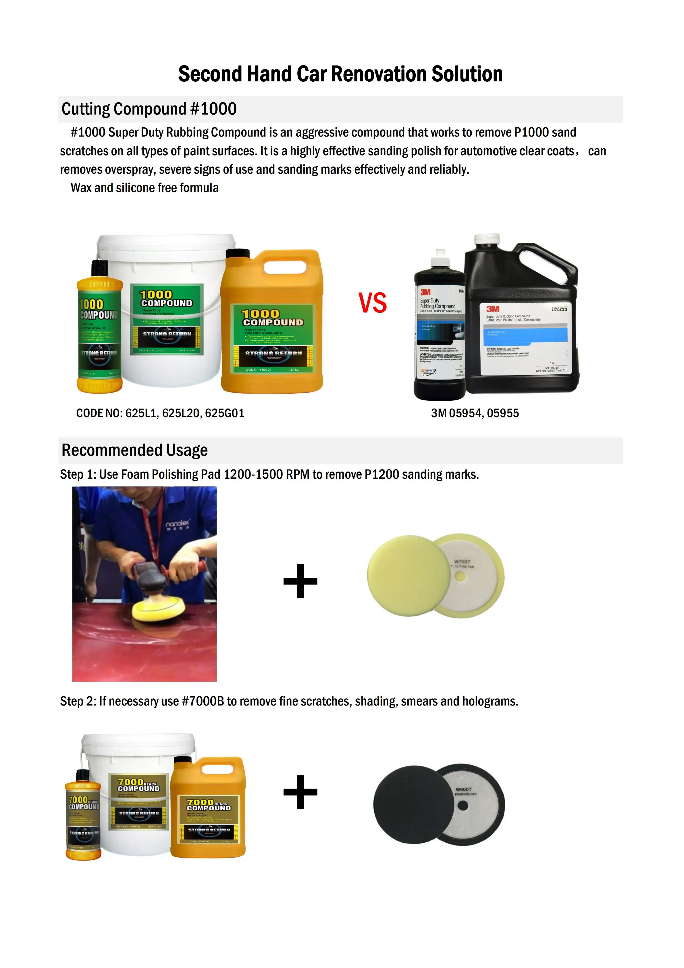 Высокопрочное полировочное соединение C1000 с сертификатом ISO 9001, сверхмощное полировочное соединение