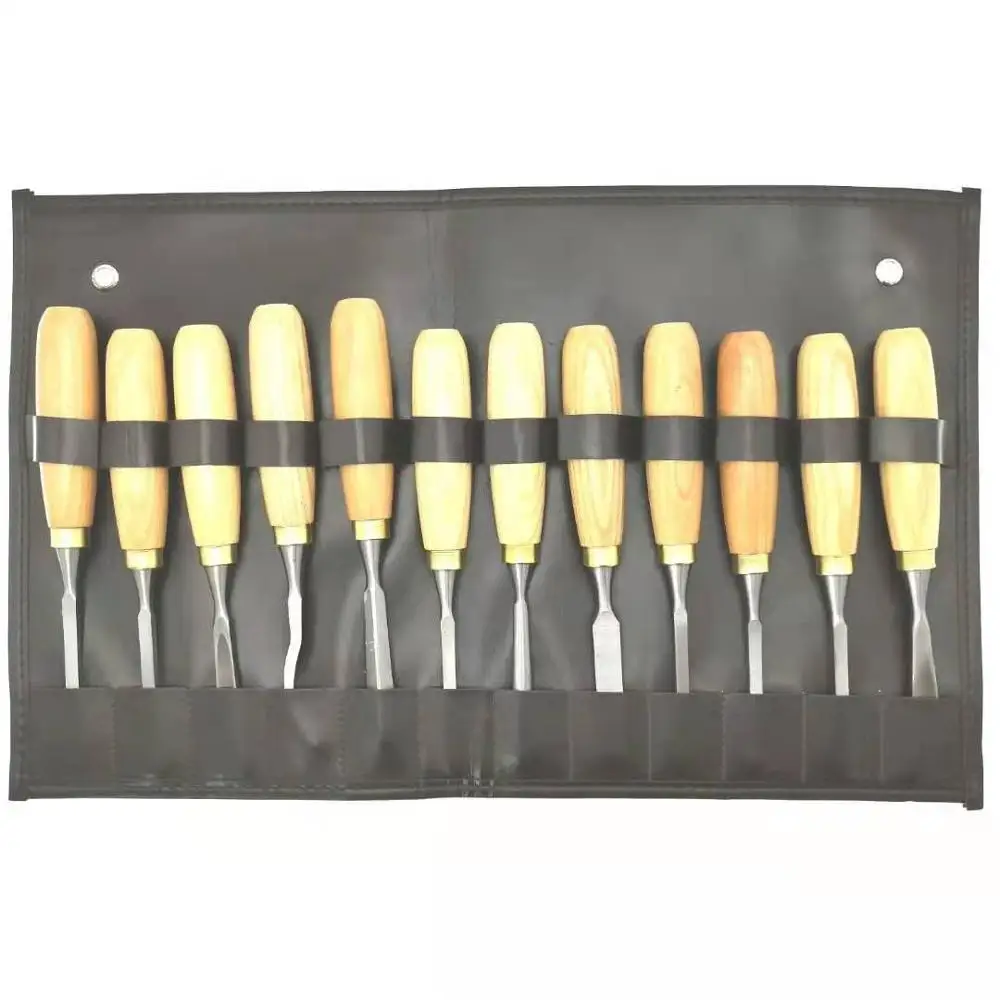 12pcs Leather Bag Packaging DIY Carving Chisel Set