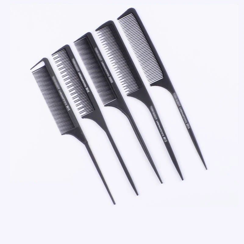 Factory Metal Hair Comb Steel Haircutting Combs Detangling Hairstyling Straightening Section Comb Barber Accessories