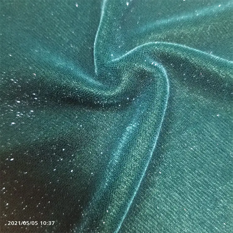 
China cheap metallic velvet fabric for garment 