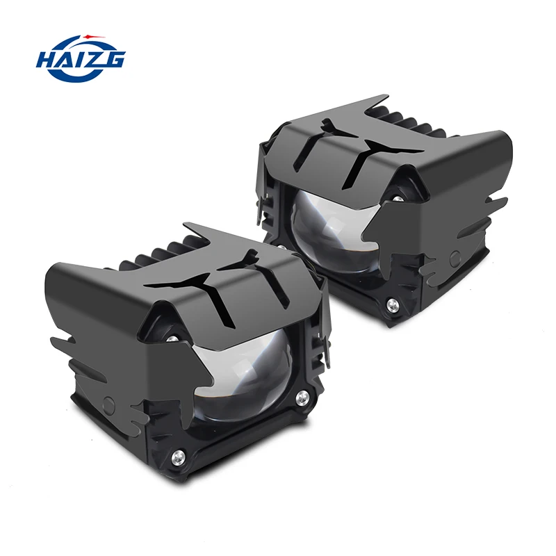 HAIZG the newest car led work lights led lens laser motorcycle headlight waterproof car accessories