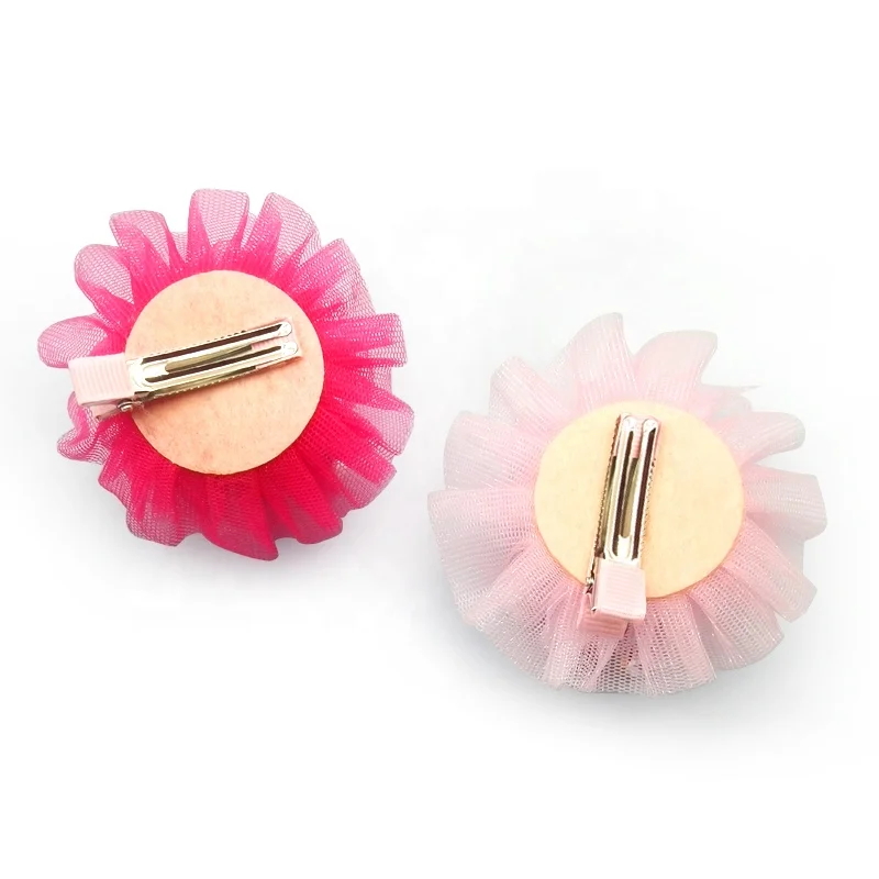 E-Magic Supplier Cute Lace edge colorful Crown hair bow with clips for dog cat pet hair accessory