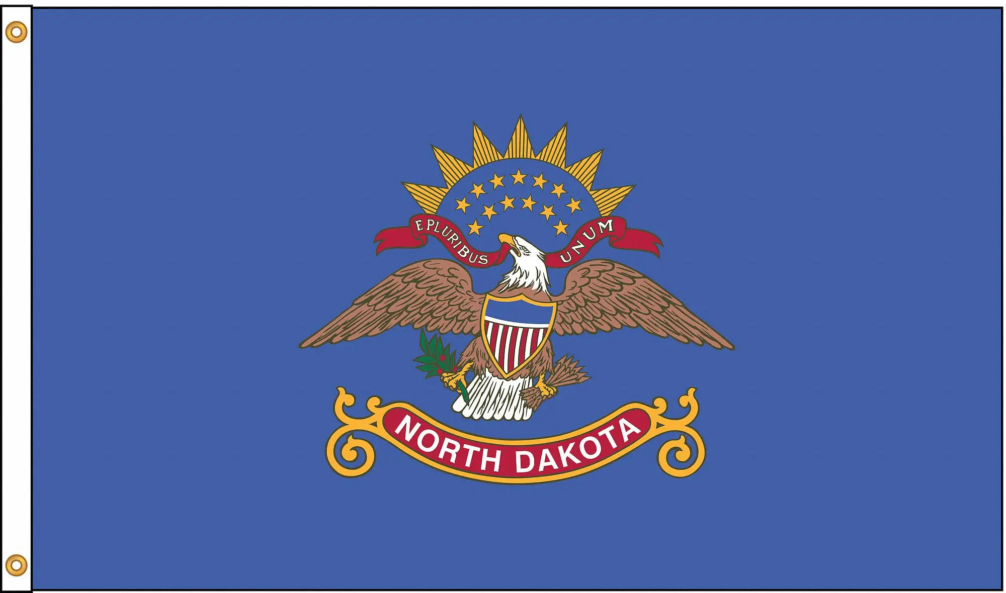 North Dakota USA State Flag 100% Polyester Country Flag with Silk Screen Printing