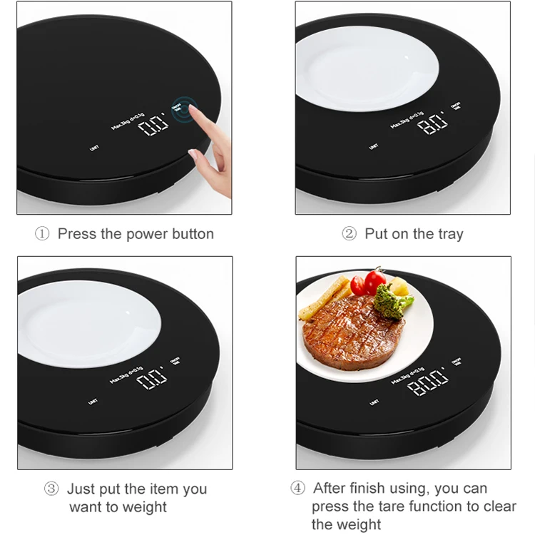 Wholesale Digital Kitchen Scale Stainless Steel Digital LED Display Electronic Weight Scale