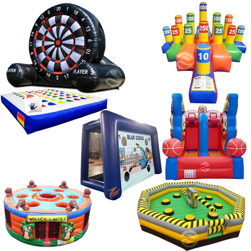 Party Adult Kids Inflatables Rock Climbing Wall Wipeout Dart Tank Board Football Target Games Darts