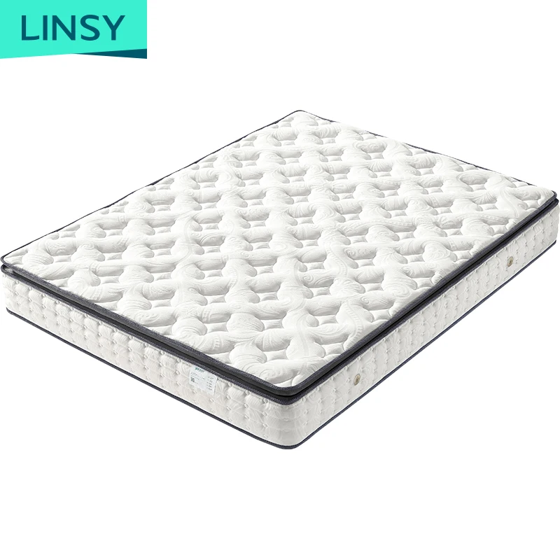 Linsy класса люкс King Size микро матрас ортопедический Бельгия латекс пенополиуретан 5 зоны пружинных матрацев в пакетах Cd050A