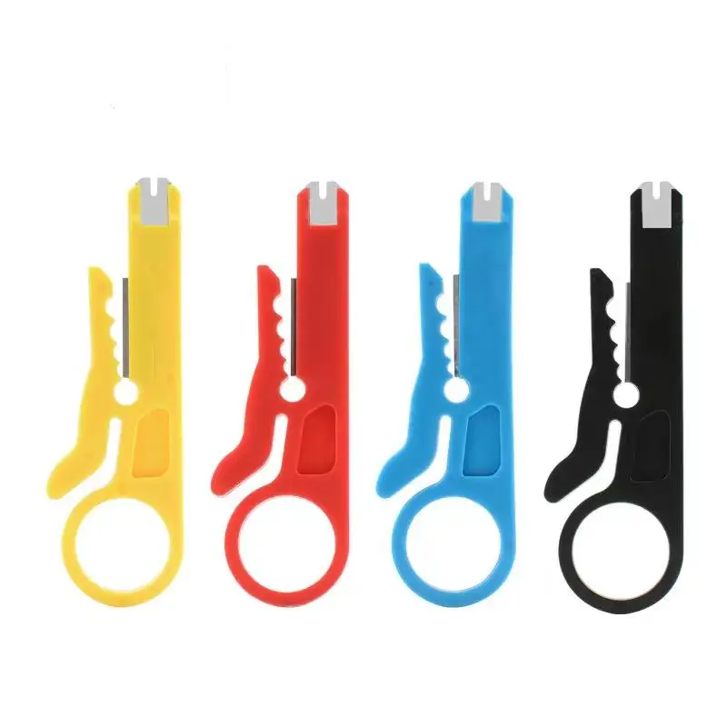 Высокое качество Мини Желтый нож сетевой кабель штамповка Инструмент для зачистки проводов