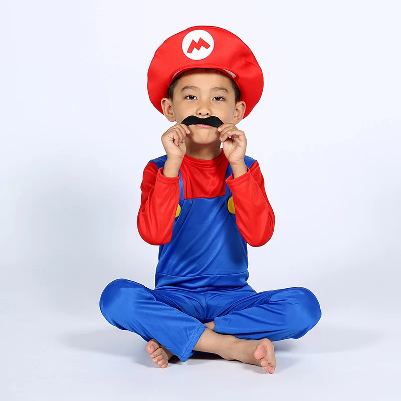 
Halloween cosplay costumes Christmas kids Super Mary costume kid clothes set 