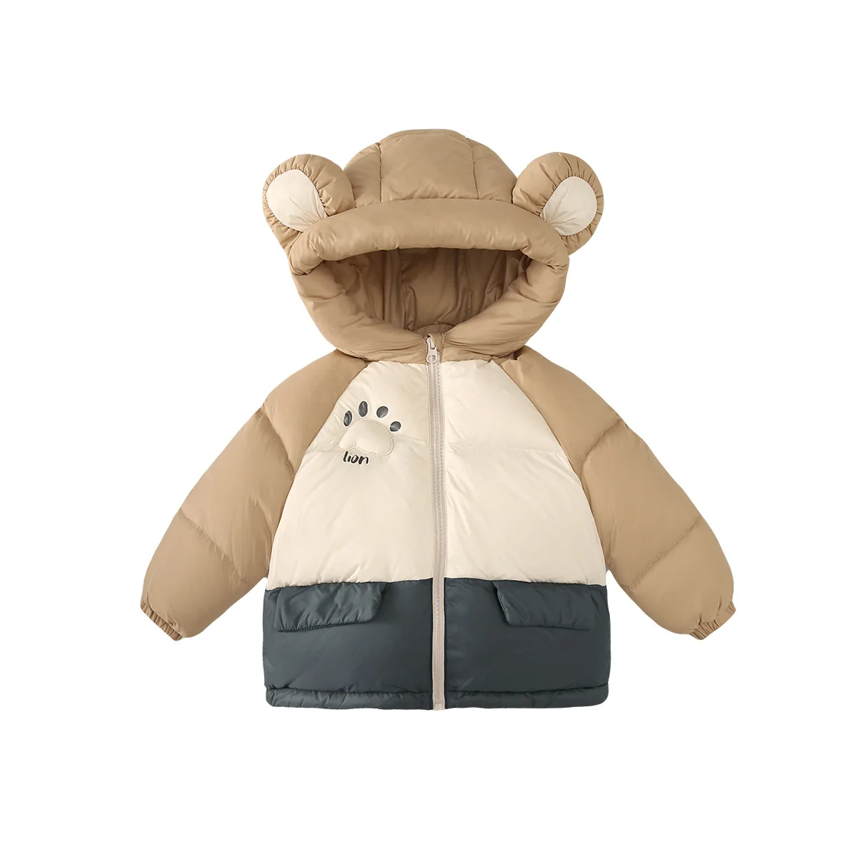 Factory Wholesale  Warm Children Hooded Jacket Kids Waterproof Puffy Coat Windbreaker Coat for Boys