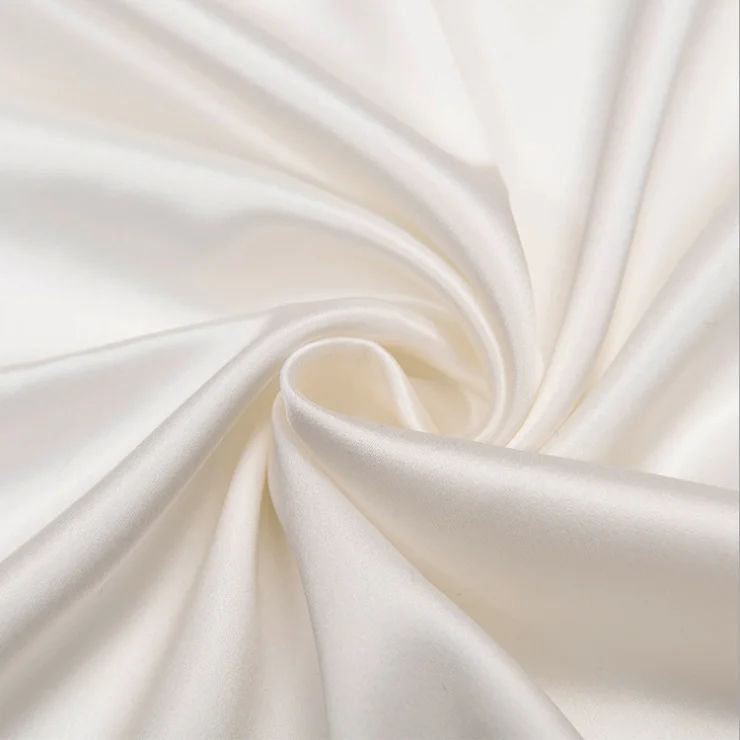 Reliable Quality colorful solid mulberry silk 6A Grade 22 momme 100% real silk charmeuse satin fabric for silk pillowcase