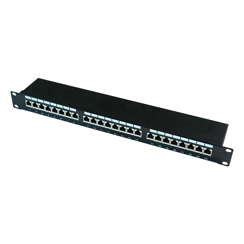  Экранированная патч-панель RJ45 1U Cat6 CAT6A ftp 24