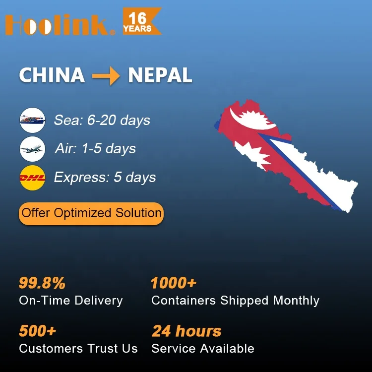 To Door Fright Chinese Sea Freight Container Forwarder Agent In Guangzhou Shenzhen City Shipment to Kathmandu For Nepal