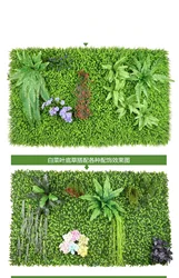 UNI  Artificial green boxwood hedge artificial plastic grass fence  indoor outdoor use