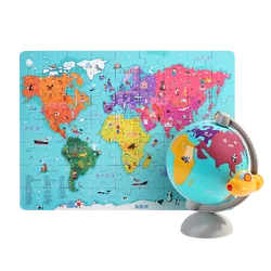 Topbright wholesale baby wooden world map puzzle in globe for kids