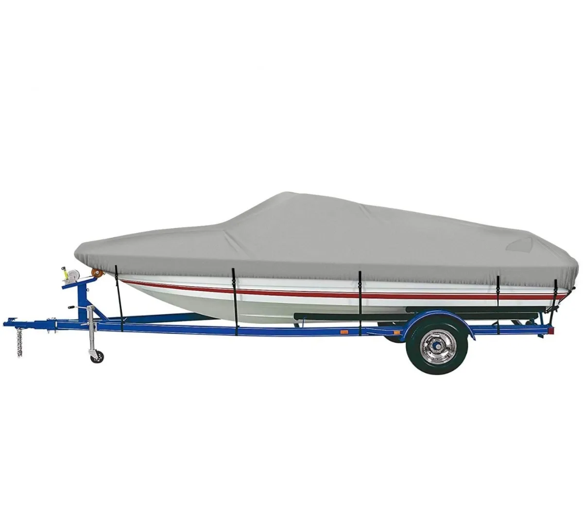Boat Cover Heavy Duty 600D Waterproof UV Resistant Marine Grade Polyester Boat Cover