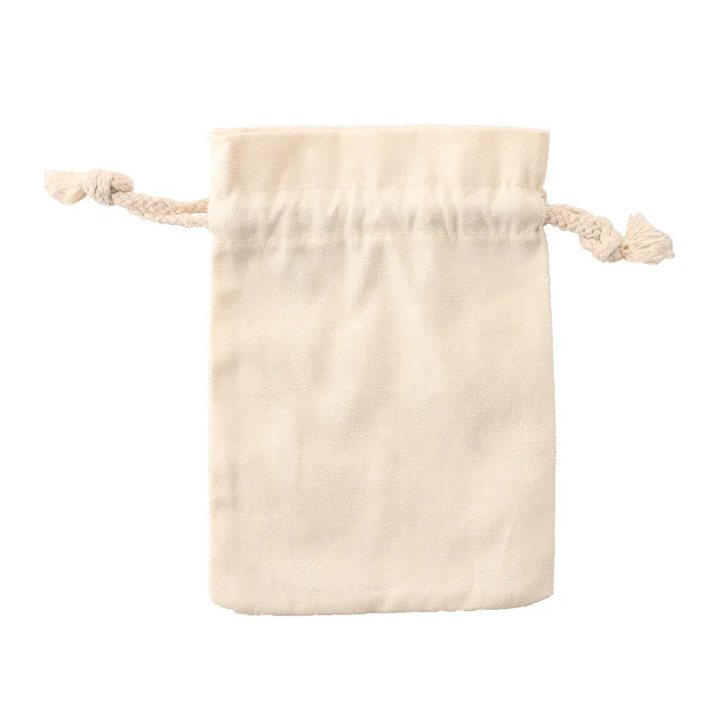 Оптовая продажа, акция, практичная сумка для хранения из хлопка и льна, Подарочная Холщовая Сумка на шнурке