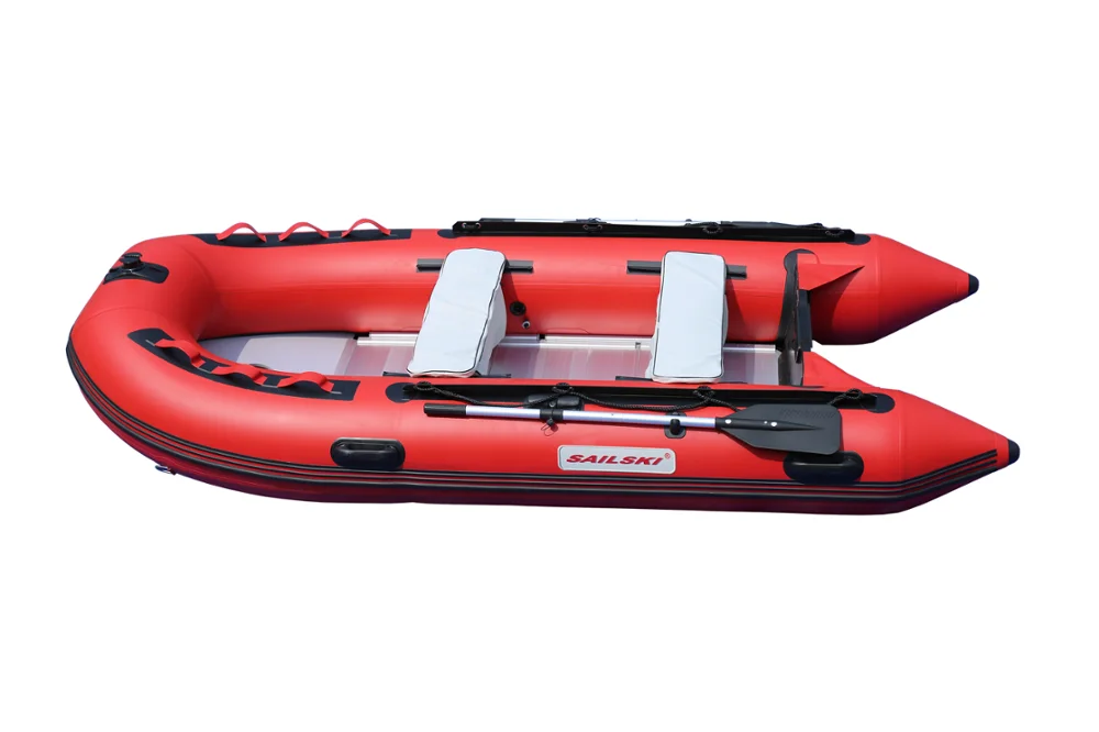 SAILSKI 3.3m pvc inflatable boat, aluminum floor or airdeck floor
