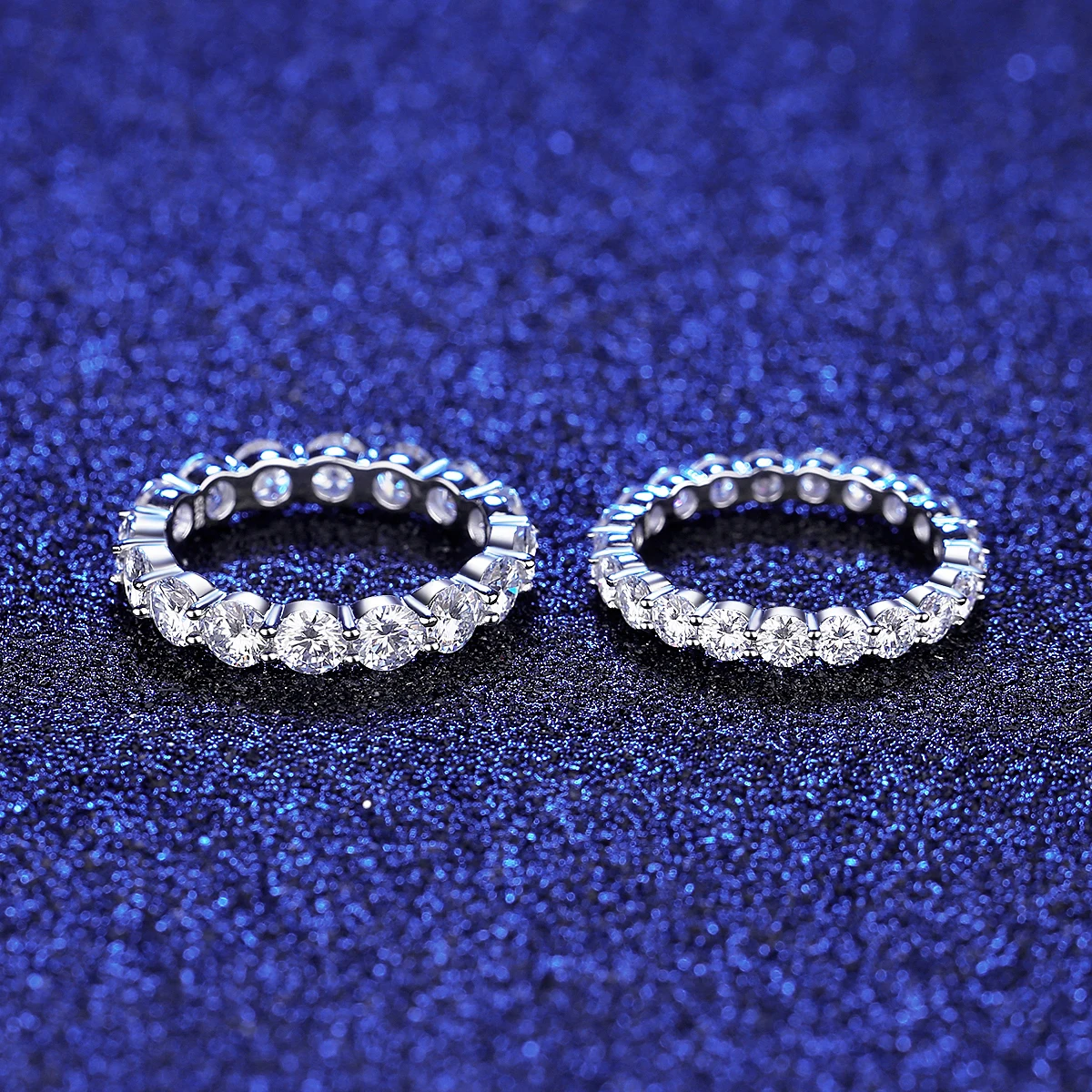 CZCITY All Moissanite Ring Diamond Engagement VVS Woman Real Wedding Jewelry Moissanite Ring 925 Sterling Silver