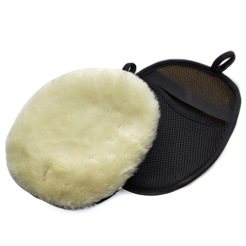 Fleece Car Cleaning Pad Gloves Auto Washing Tools Car Wash Mat Vehicle Clean Beauty Wool Gloves Polish Mitt Cleaning Accessories