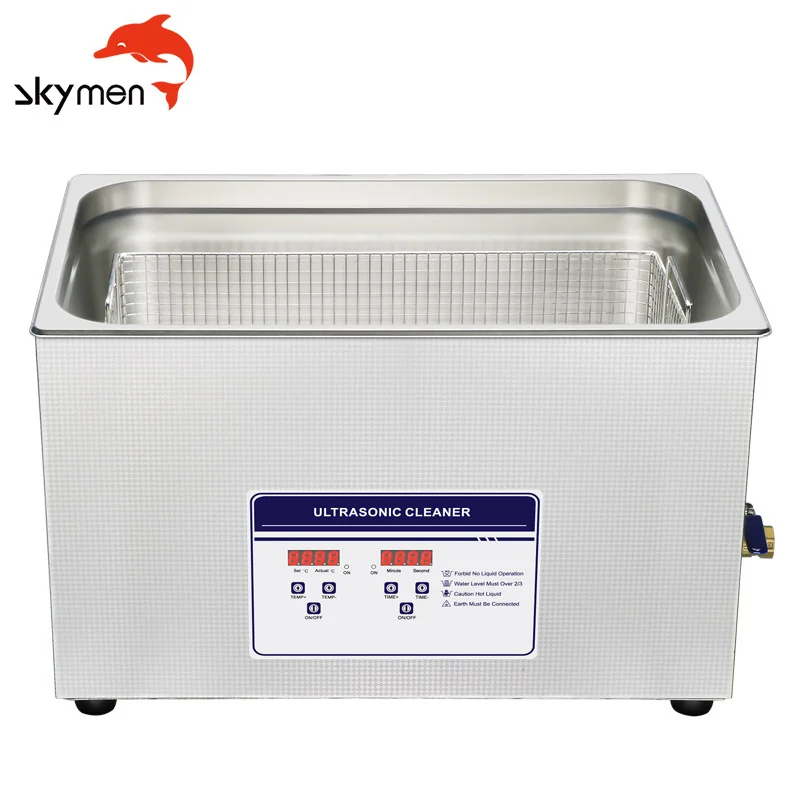 Skymen 100S 600W Цифровая промышленная лабораторная деталь Ультразвуковой очиститель 30L