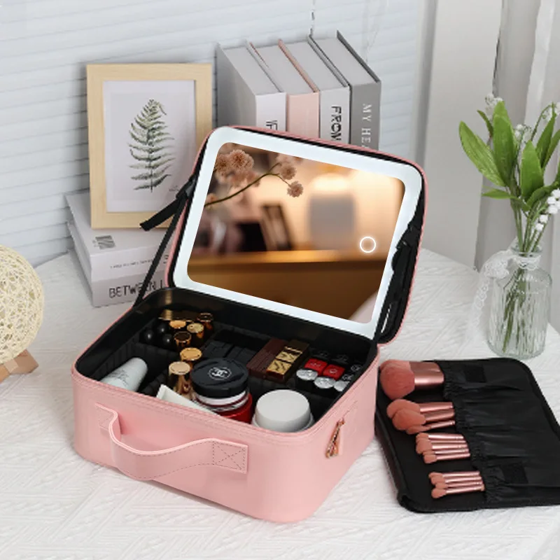 Travel Makeup Storage Bag Custom Logo Portable Organizer Pouch Waterproof Zipper Cosmetic Bags & Cases