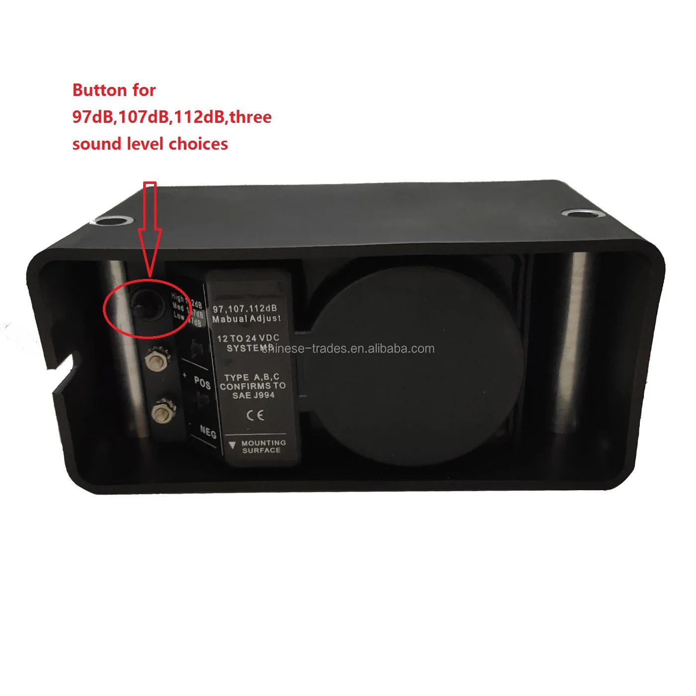 Постоянного тока в 12-80 V Би-Би звук белого шума водонепроницаемый автомобиля заднего вида с оборотным бэкапом аварийная сигнальная сирена резервного копирования рожками Китае (стандарты CE