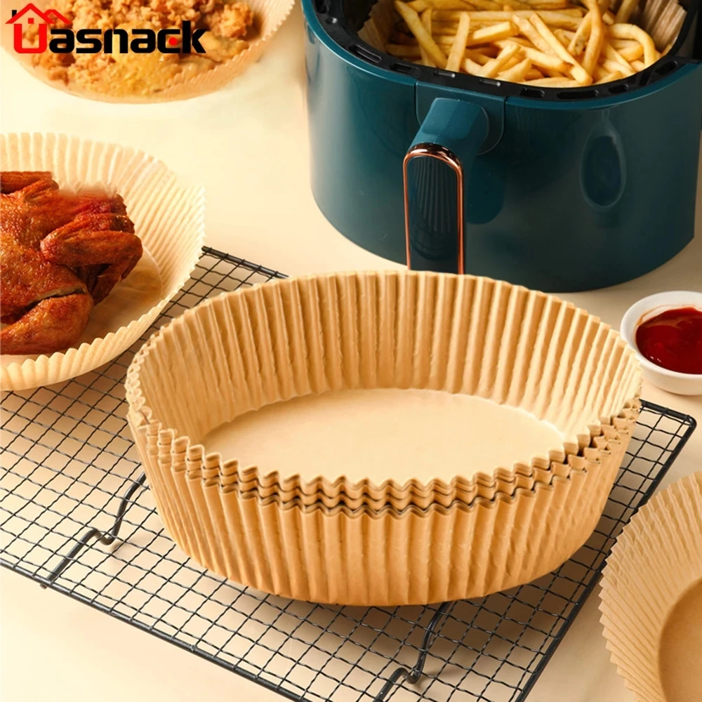 Air Fryer Disposable Paper Liner Non-stick aking Paper for Air Fryer Oil-proof / Water-proof Round