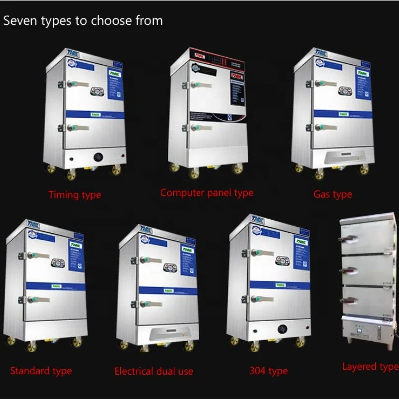 Commercial Rice Noodle Steaming Cabinet Industrial Electric Multi-purpose Food Steamers Large Stainless Steel Steamer