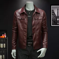 Gingtto New Fashion Wholesale Synthetic Leather Jacket Motorcycle Custom Pu Leather Jacket For Men