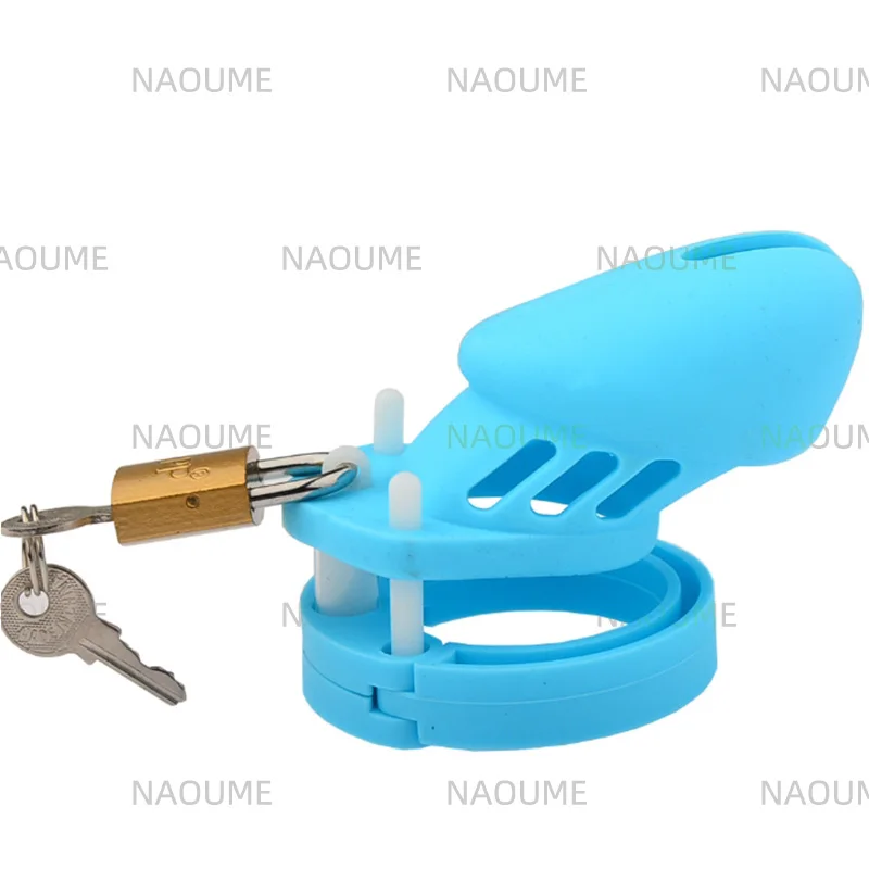 Hot Sale Bondage Male Chastity Device Cock Cage Colorful Silicone Penis Ring Sex Toys Cock Ring SM Cock Cage Sex Toys for Men