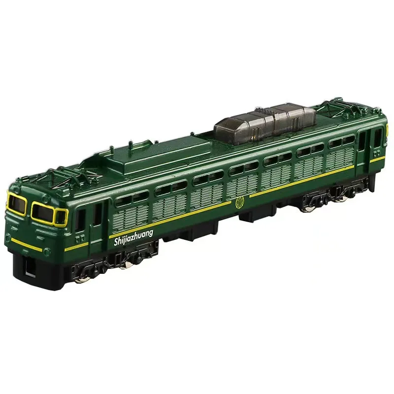 Simulated Alloy Car 1:48 Green Skin Train Subway Model Car Model Decoration Toy