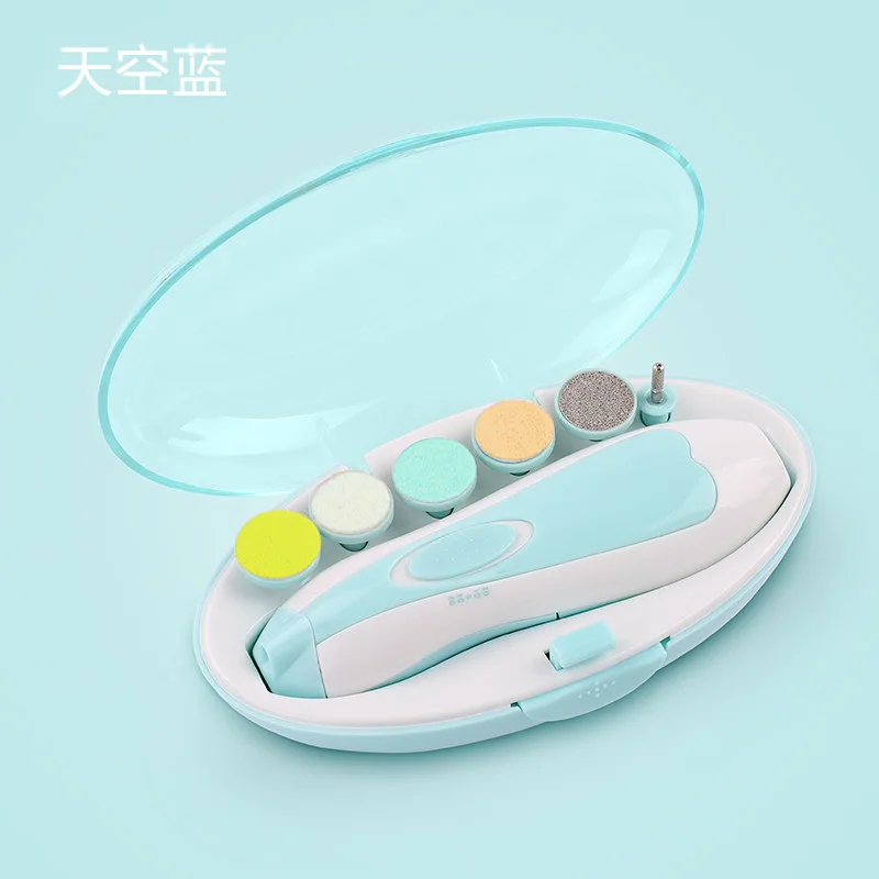 10 видов цветов 6 в 1 дополнительные сменные головки электрическая детская пилочка для ногтей кусачки комплект