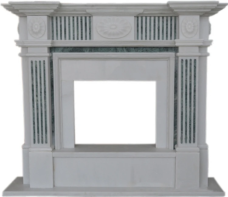 European line simple stone carving  Mantelpiece 27.5 frame fireplace frame