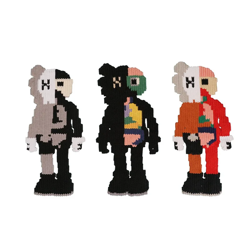 2022 new design patch Sesame Street animated characters patch water soluble custom 3d embroidery patches logo