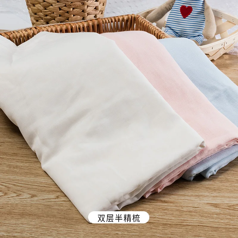 Factory wholesale eco-friendly 100% cotton double gauze fabric