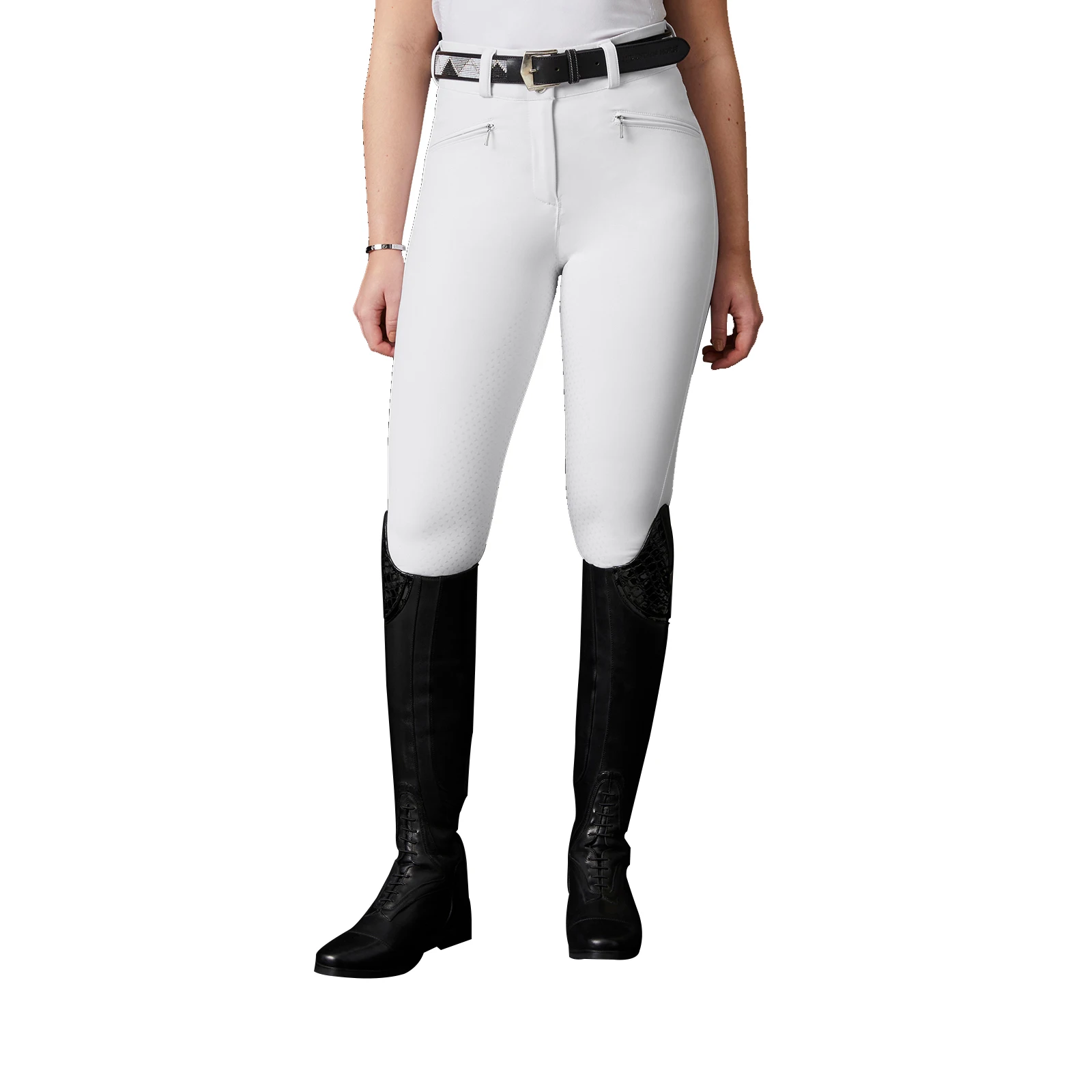 2022 High Waist Full Seat Horse Riding with Pockets Custom Horseback Equestrian Riding Pants
