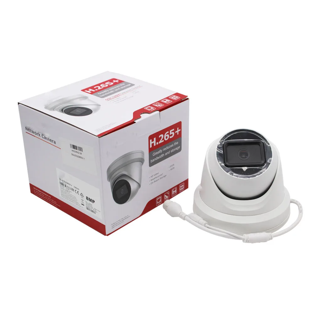  DS-2CD2385G1-I оригинальный Hik IP камера с возможностью съемки видео 4 к приведенный в действие-DarkFighter фиксированной башни круглые инфракрасные сетевые камеры наличии на