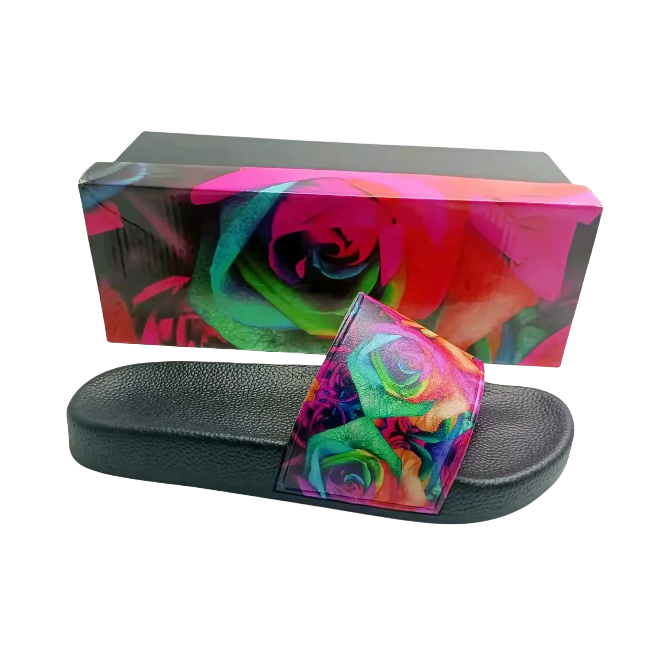 Personal Designer Unisex Sandals Women Customized Slides Custom Logo Black Slides Sandal Men Custom Printed Slippers Slides