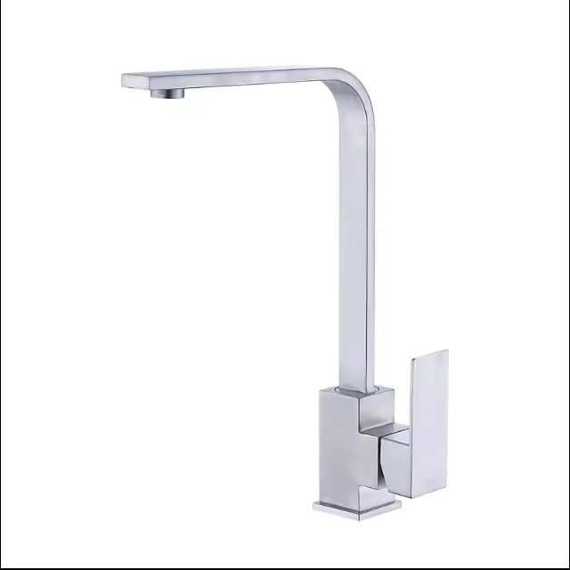 Single Handle Black Painted Stainless Steel Kitchen and Bathroom Sink Faucet Pull-Out Water Tap with Valve