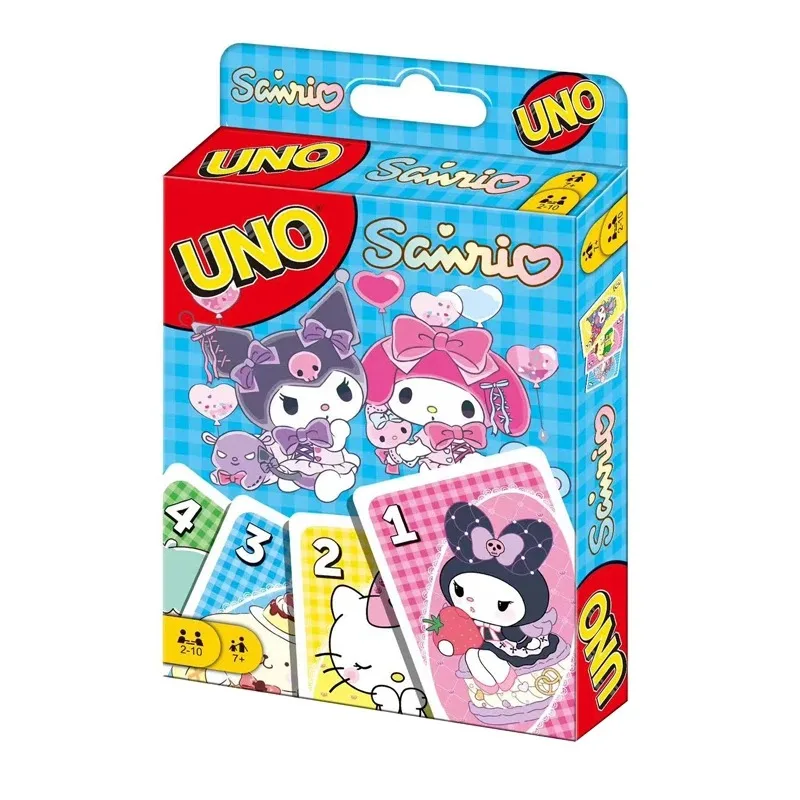 UNOSD Sanrios Matching Card Game Anime Cartoon Multiplayer Family Party Board Game Playing Cards Friends Entertainment Poker
