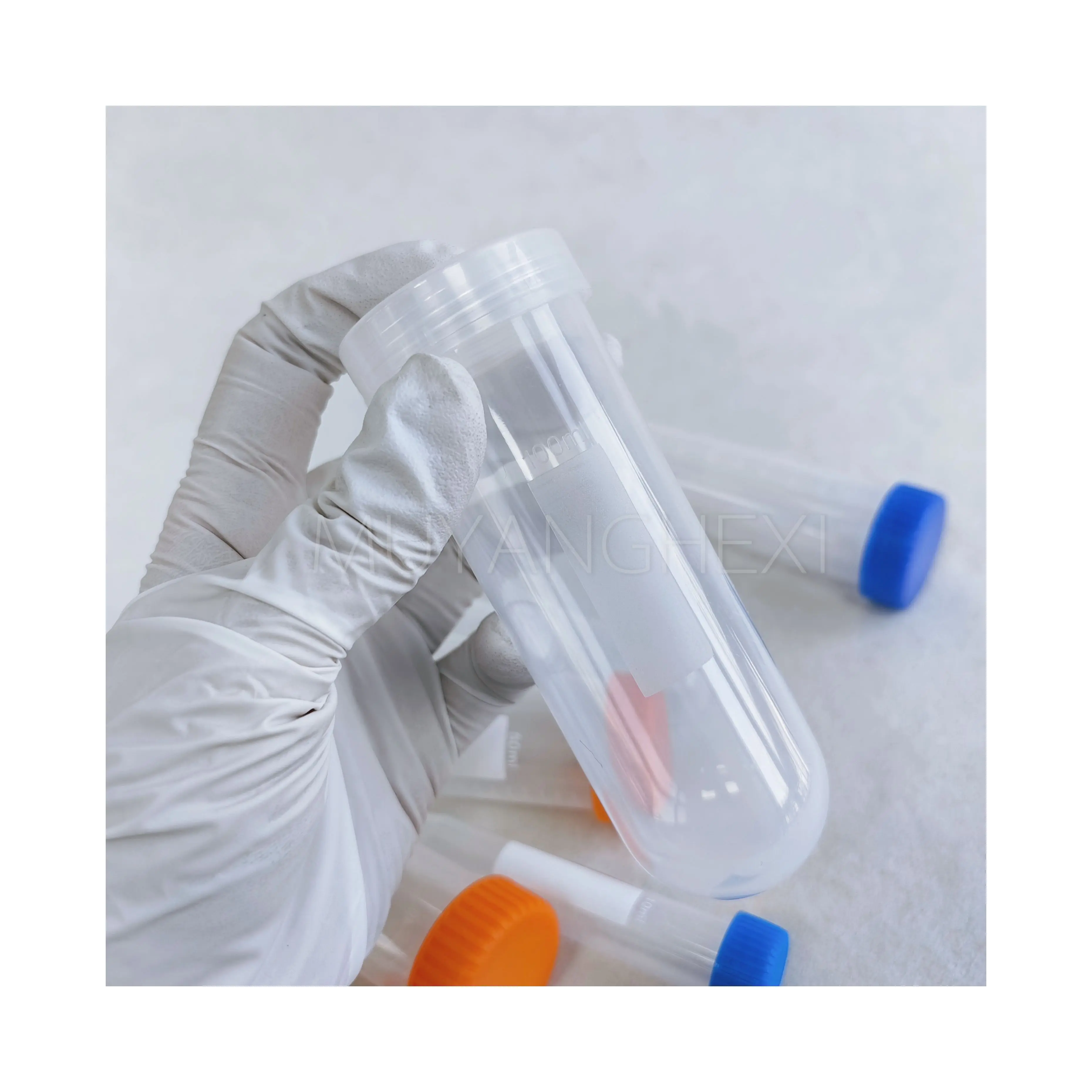 High standard laboratory 100ml pp white cap round bottom centrifuge tube 15ml