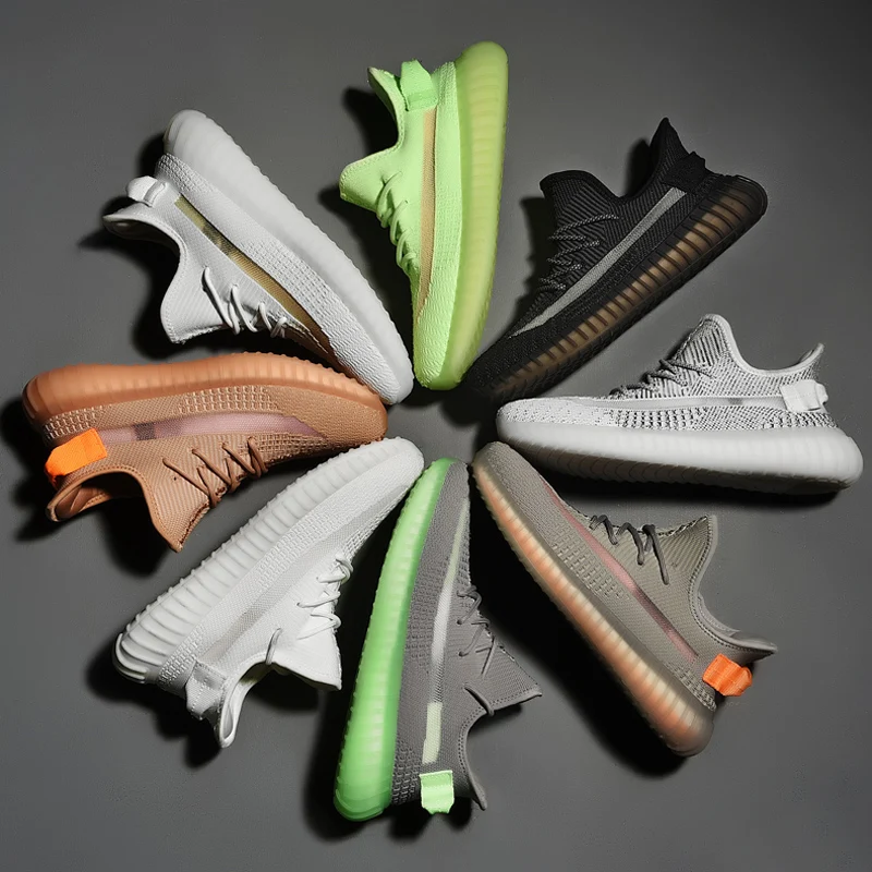 Stylish Breathable Knit Reflective Upper Sports Shoes With -e-tpu Sole  sport  shoes