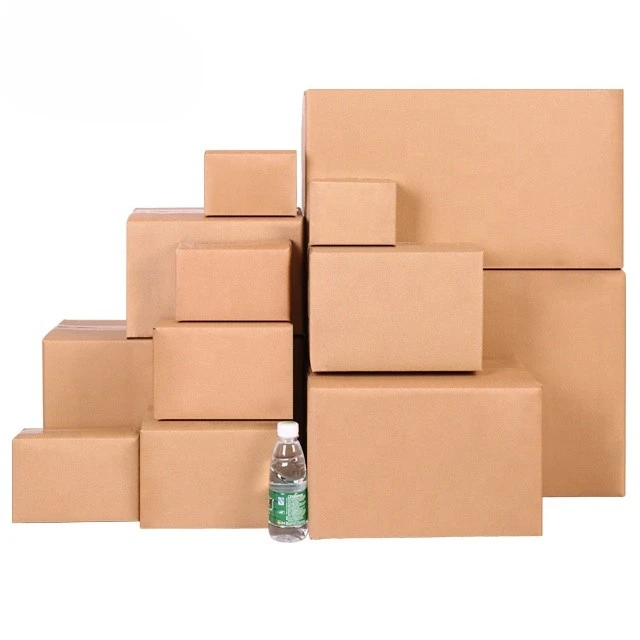 Custom 3 5 7 layers Mailing Corrugated Mailer Storage Packaging Shipping Paper Box Moving Transport Carton for Small Business