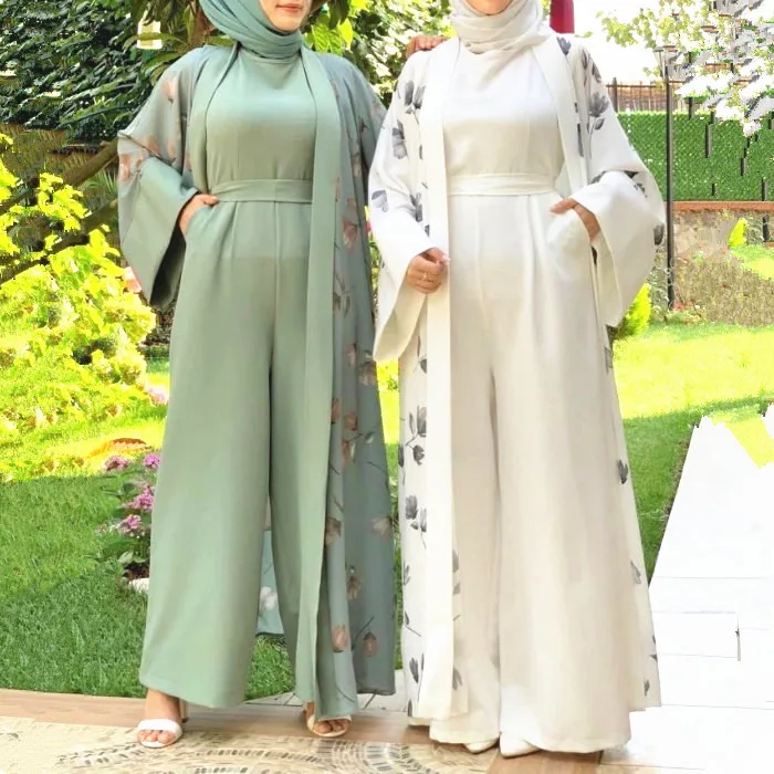 Abaya Women Muslim Dress 2024 Dubai Traditional Muslim Clothing&Accessories Muslim Women Dress With Jumpsuits