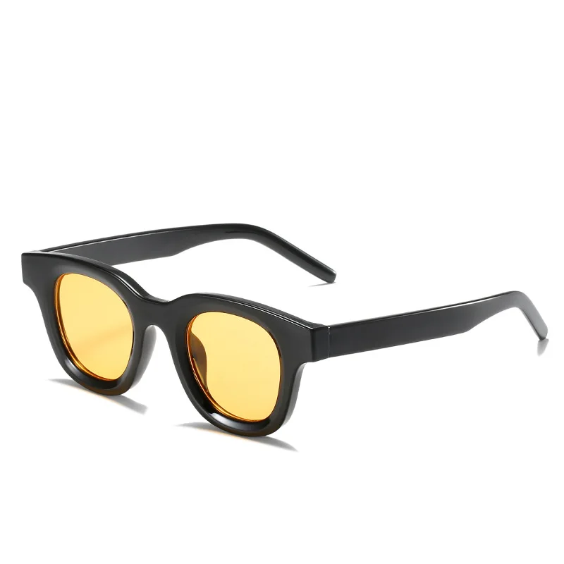 New Oversized Square Colorful Sunglasses Thick Frame acetate sunglass Italian handmade polish round bold sunglasses