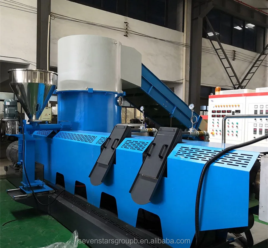 PP PE plastic granulator pelletizing machine recycling granulating machine