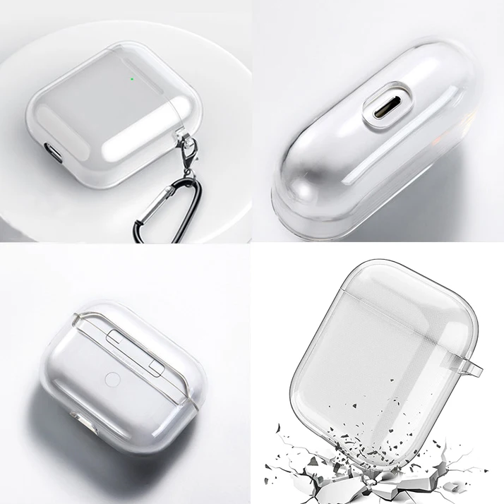 Funda Para for Airpods Pro 2 Generation Clear TPU for Air Pod 3rd Gen 1 2 3 Clear Case Cover Transparente Funda for Airpod Pro