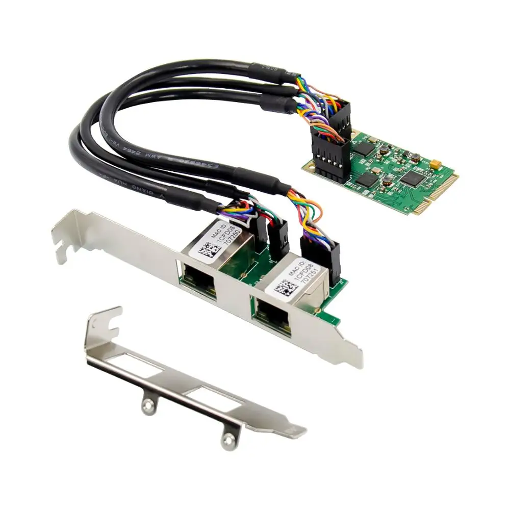 MINI PCI Express Dual Gigabit Ethernet Adapter REALTEK RTL8111F Chipset